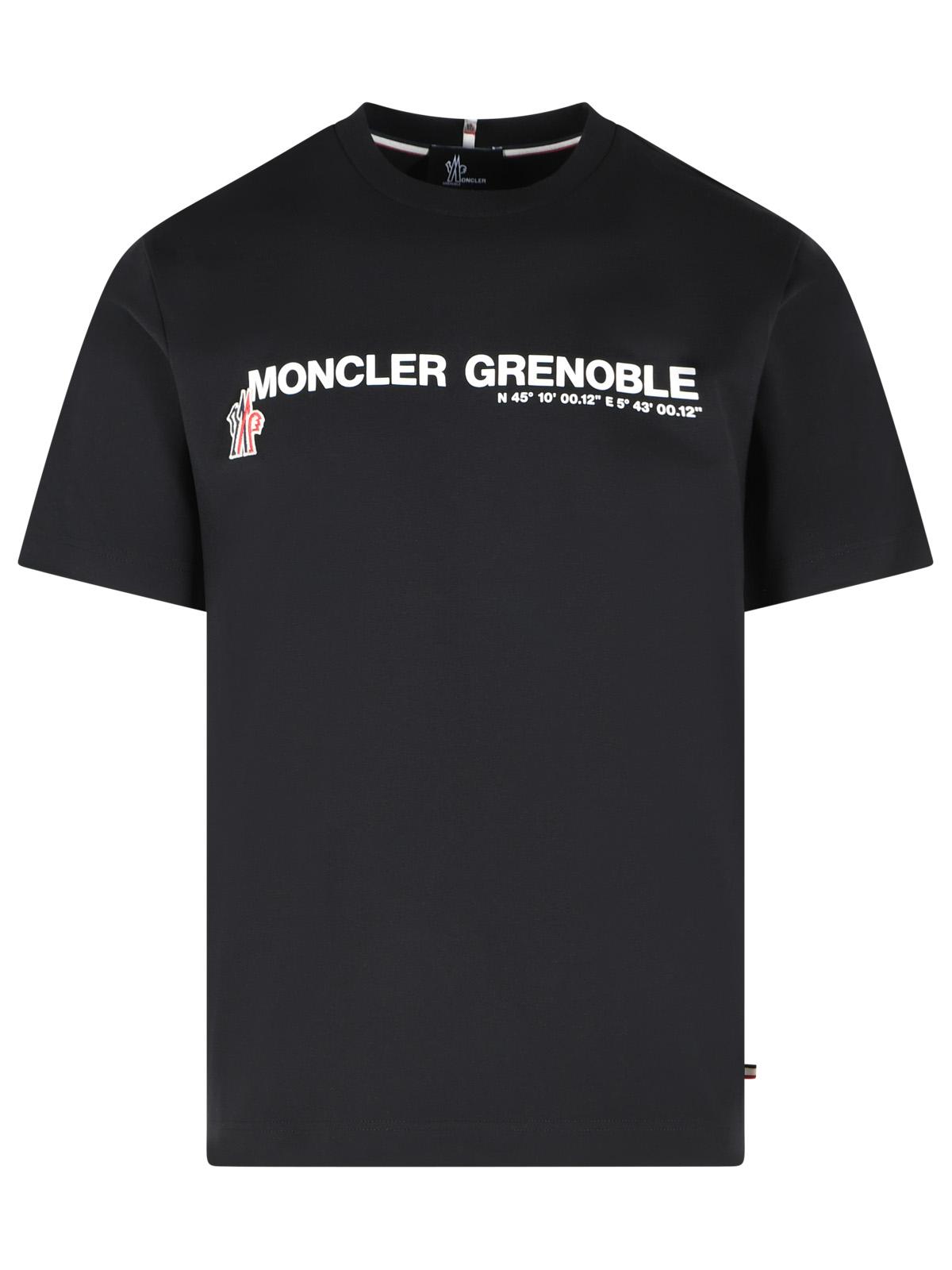 Moncler Grenoble Black Stretch Cotton T-Shirt Men MONCLER GRENOBLE