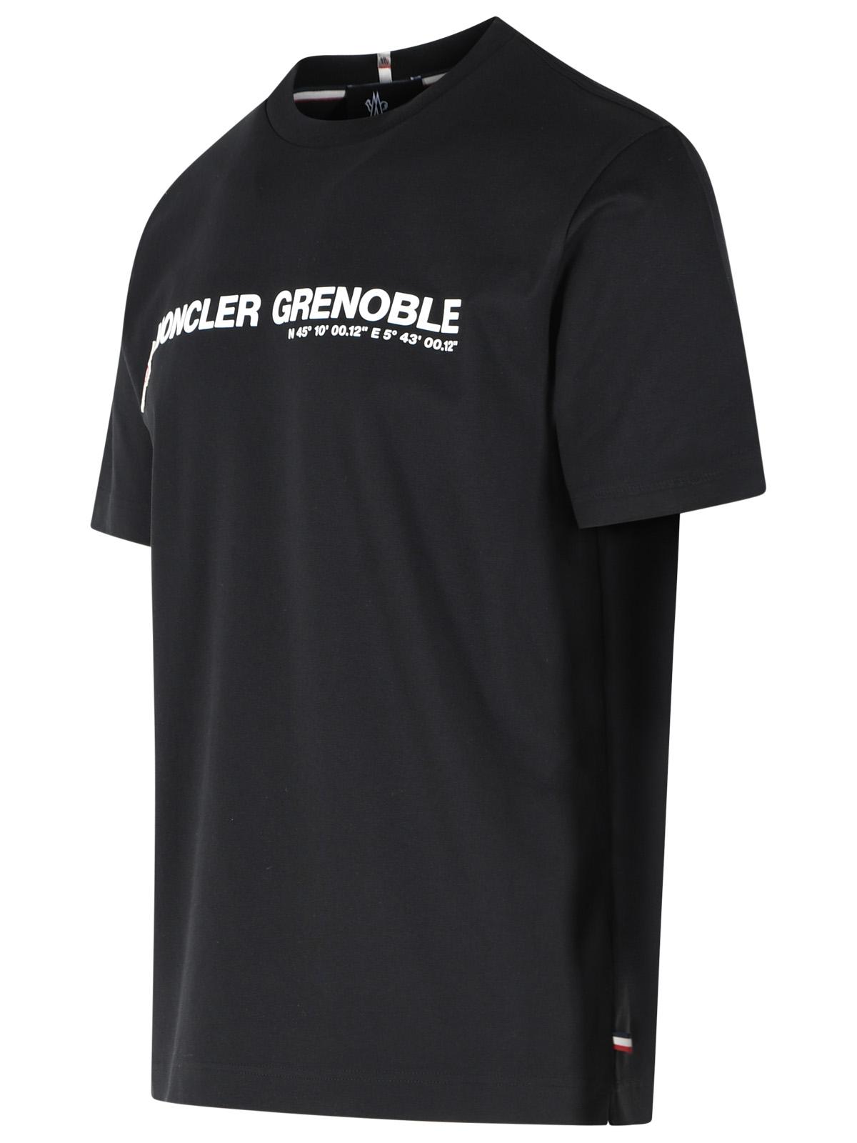 Moncler Grenoble Black Stretch Cotton T-Shirt Men MONCLER GRENOBLE