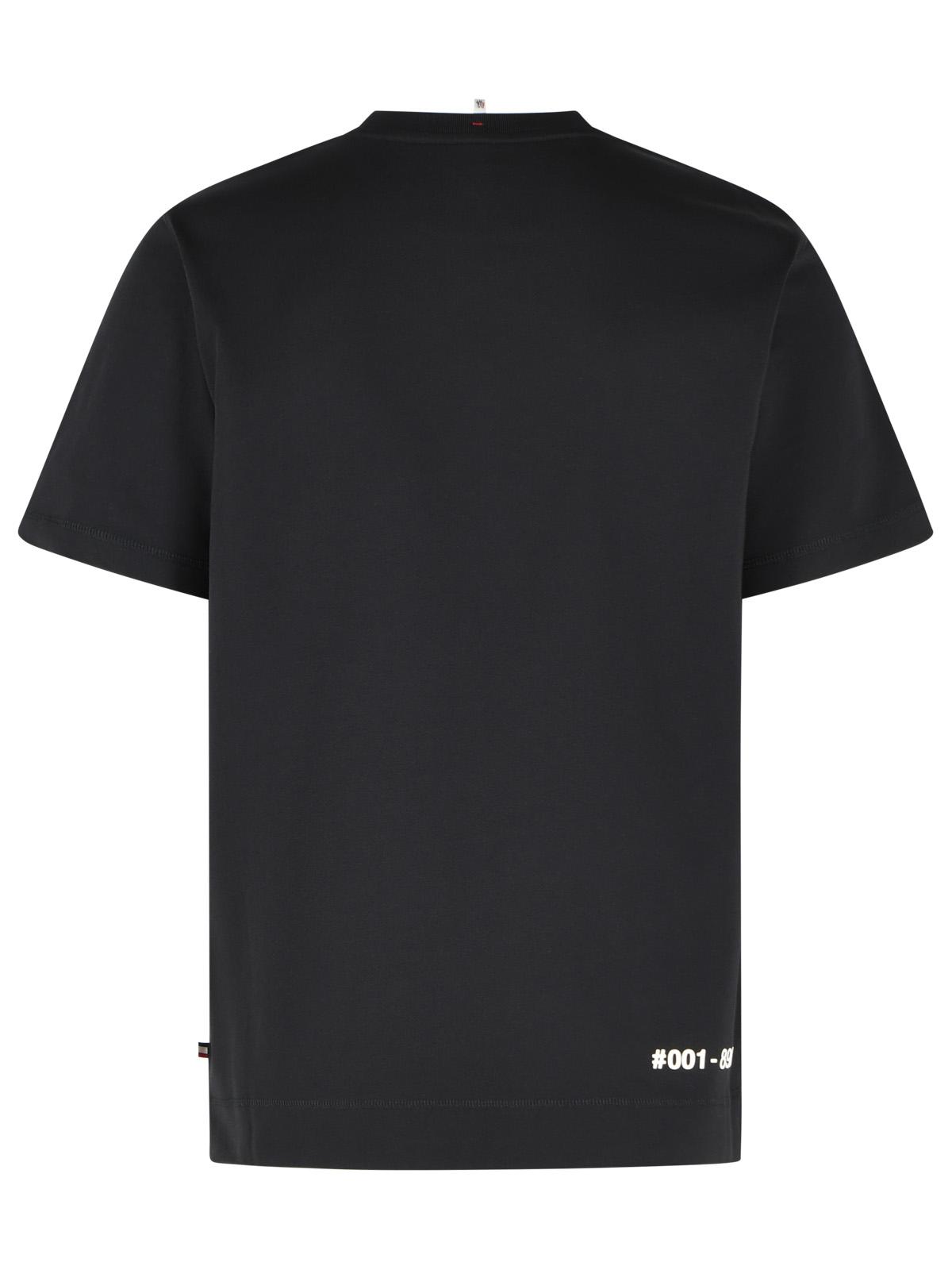 Moncler Grenoble Black Cotton T-Shirt Men MONCLER GRENOBLE