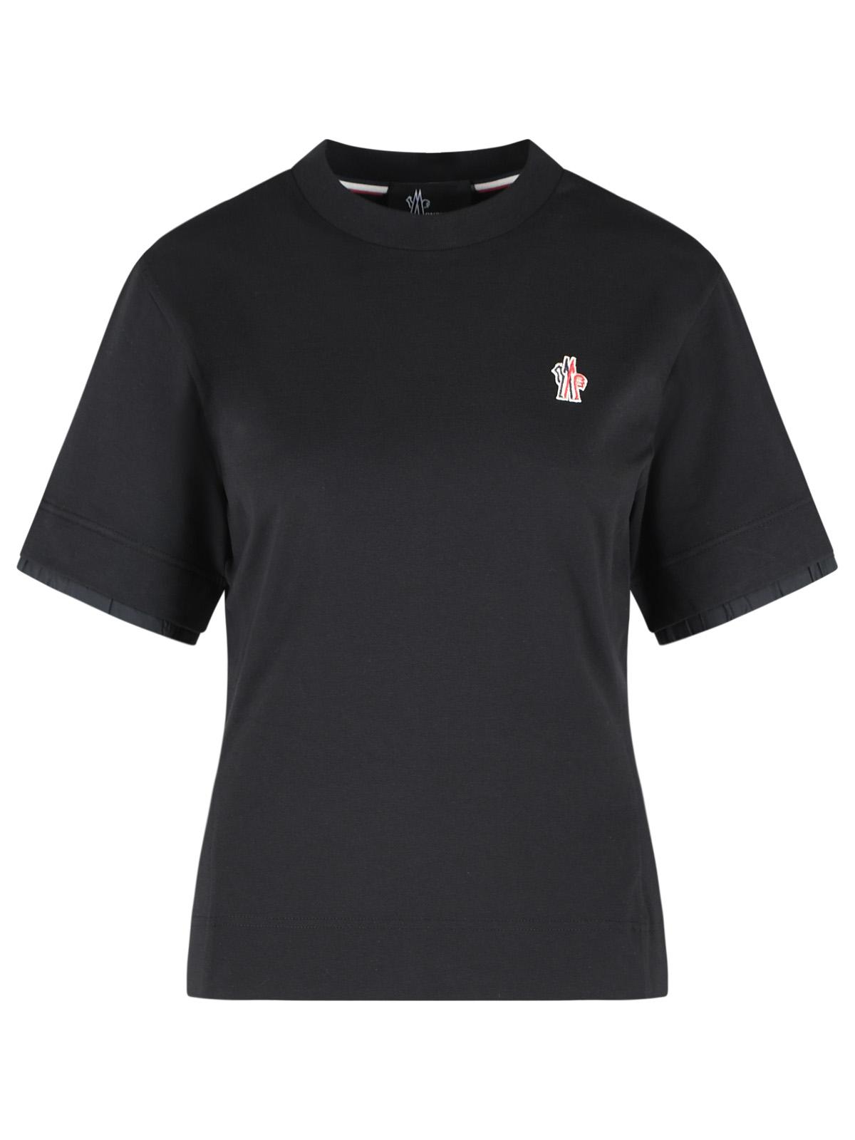 Moncler Grenoble Black Cotton T-Shirt Women MONCLER GRENOBLE