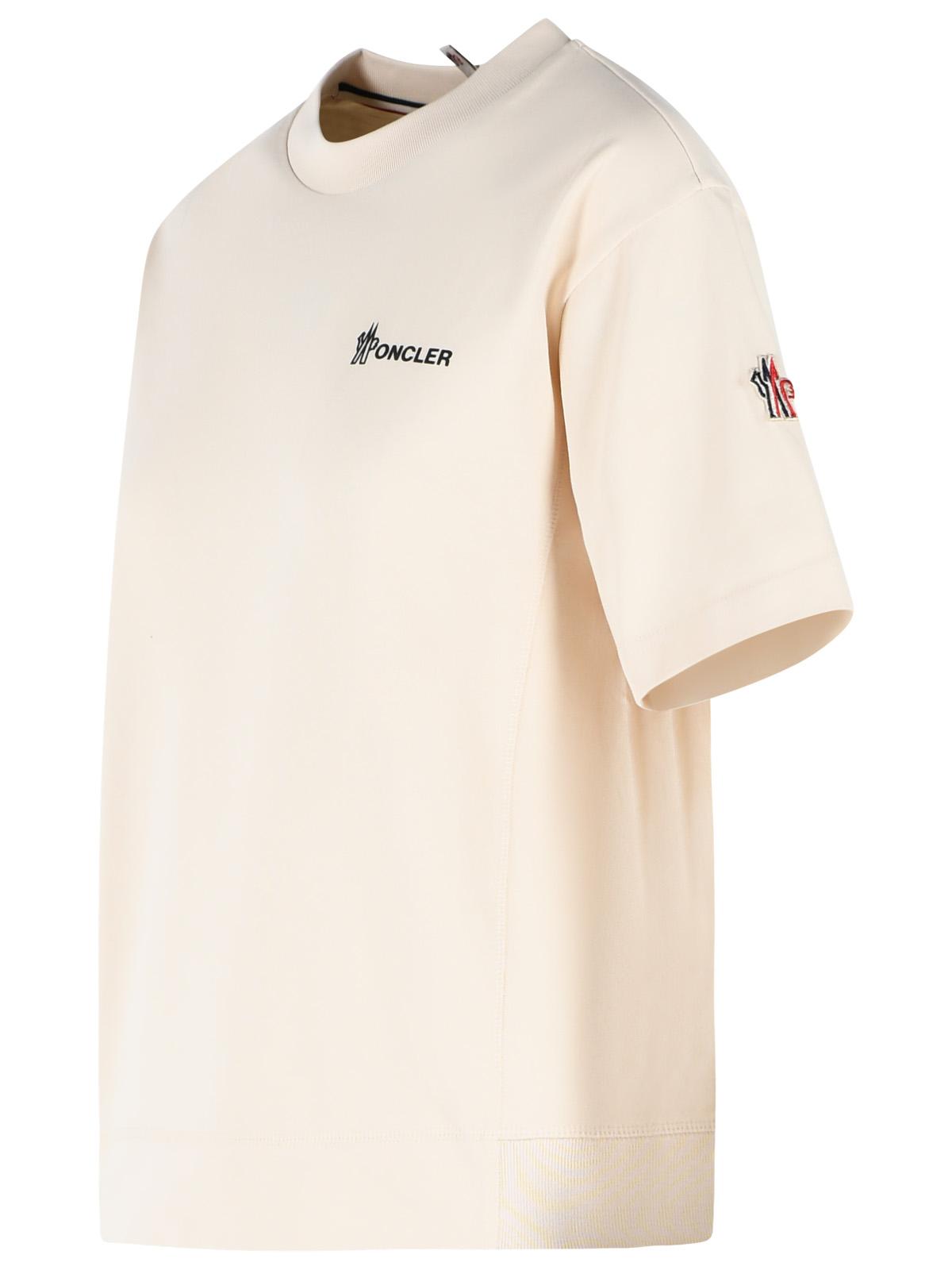 Moncler Grenoble Ivory White Cotton T-Shirt Women MONCLER GRENOBLE