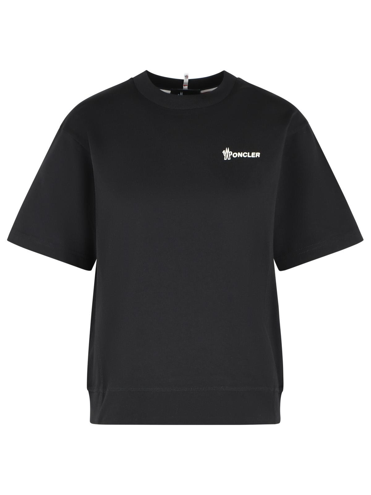 Moncler Grenoble Black Cotton T-Shirt Women MONCLER GRENOBLE