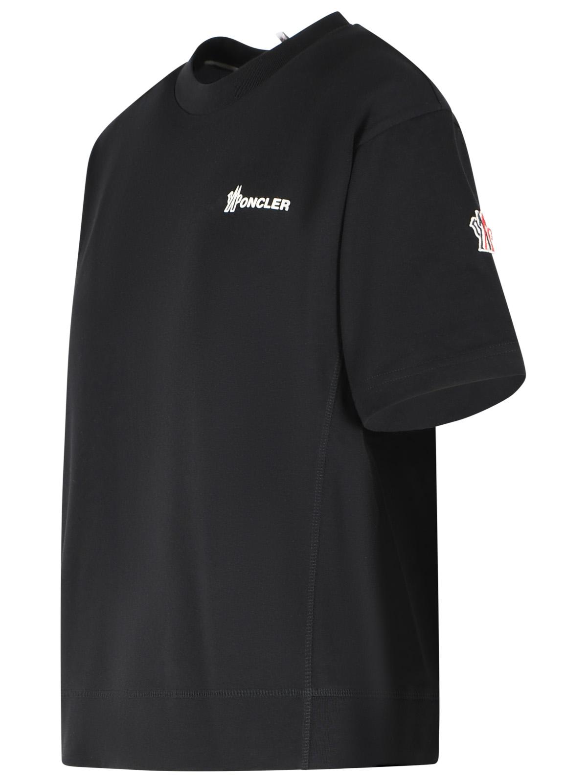Moncler Grenoble Black Cotton T-Shirt Women MONCLER GRENOBLE
