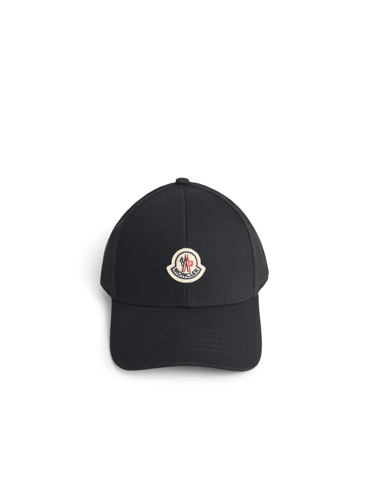 Moncler Black Cotton Cap Men MONCLER