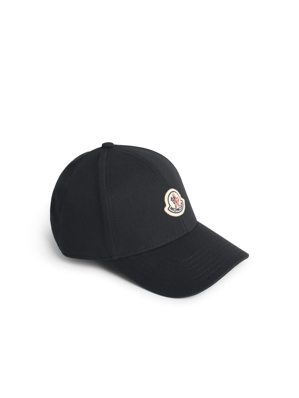 Moncler Black Cotton Cap Men MONCLER