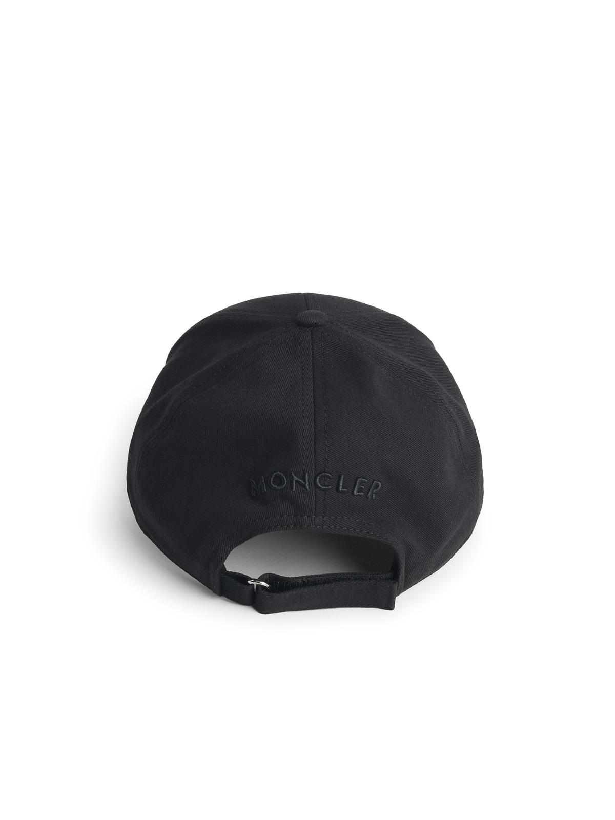 Moncler Black Cotton Cap Men MONCLER