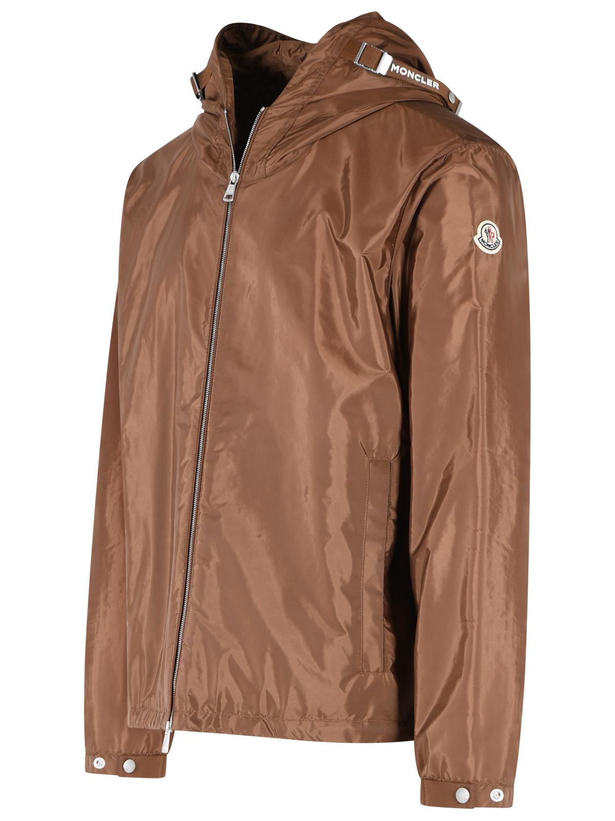 Moncler 'Remoray' Brown Polyamide Hooded Windbreaker Men MONCLER
