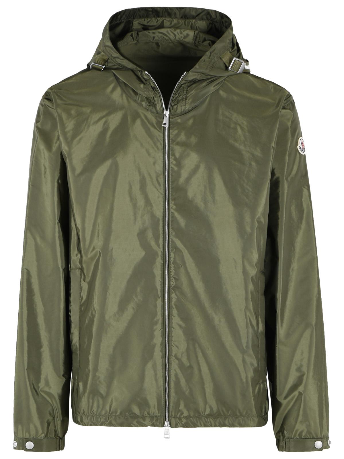 Moncler 'Remoray' Green Polyamide Hooded Windbreaker Men MONCLER