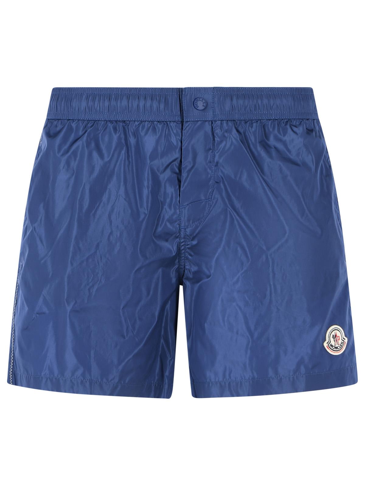 Moncler Blue Polyamide Swimsuit Men MONCLER