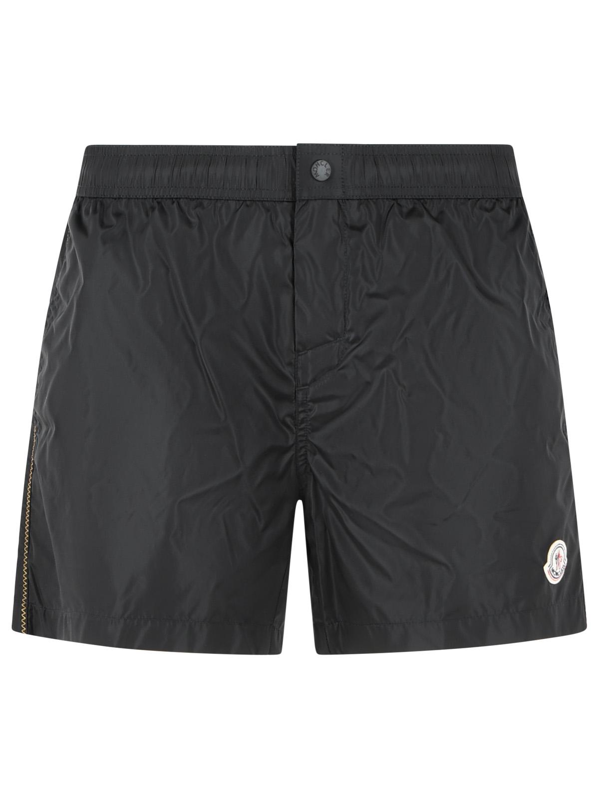 Moncler Black Polyamide Swimsuit Men MONCLER