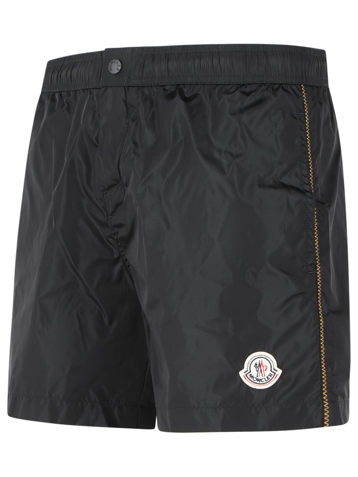 Moncler Black Polyamide Swimsuit Men MONCLER