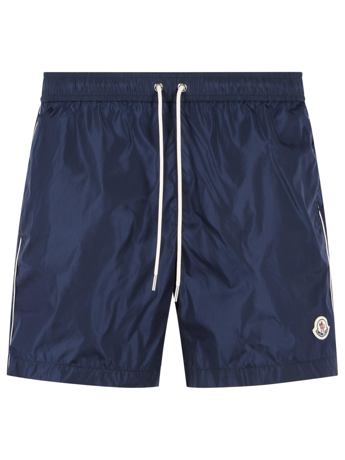 Moncler Navy Polyamide Swimsuit Men MONCLER