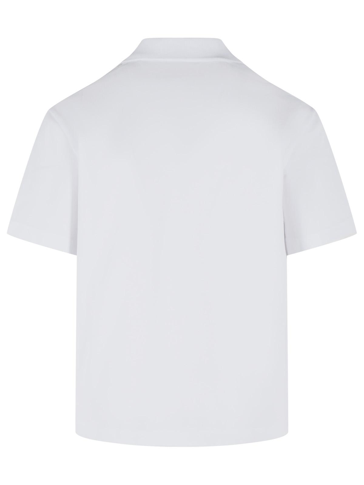 Moncler White Cotton Polo Shirt Men MONCLER