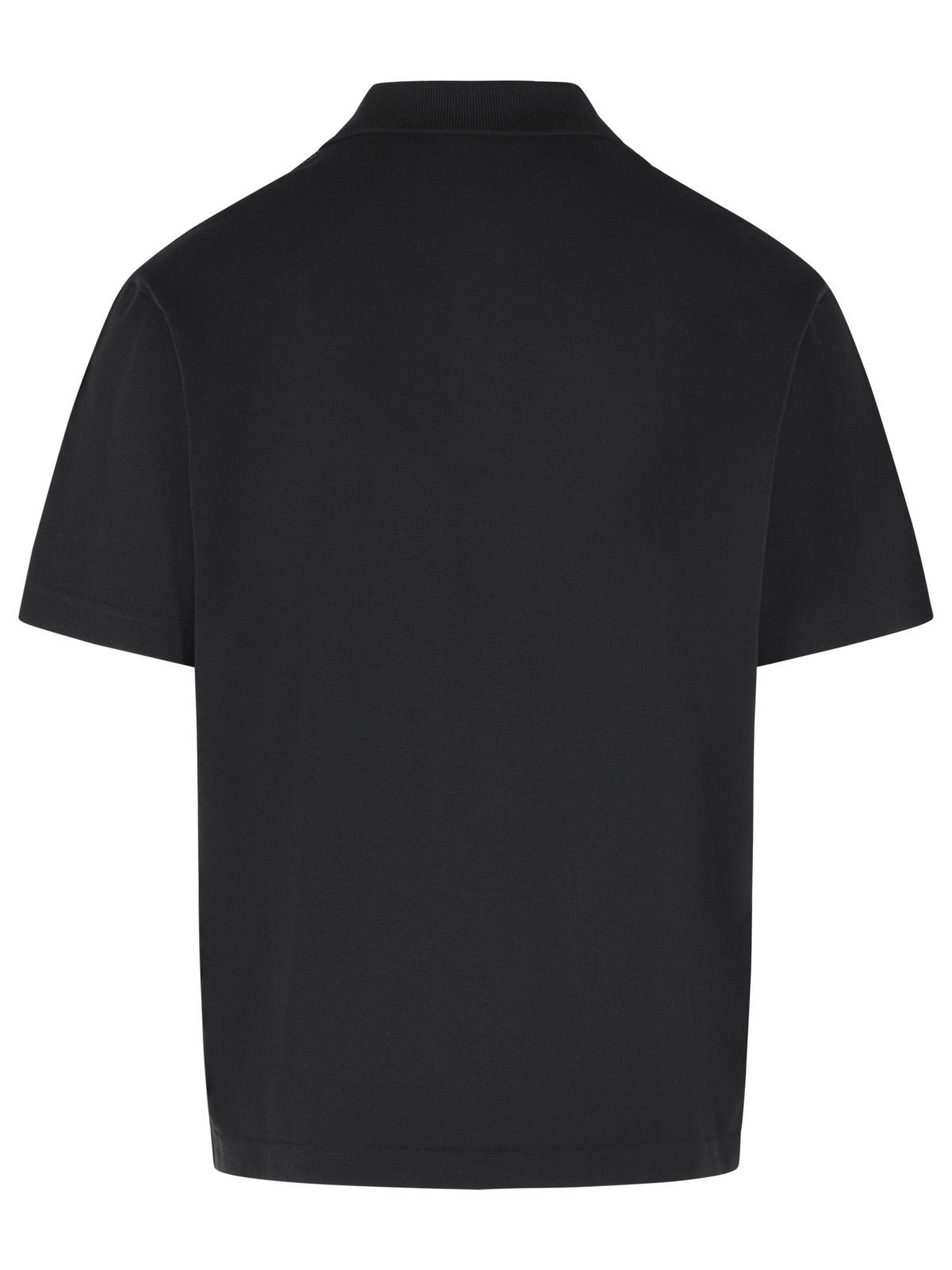 Moncler Black Cotton Polo Shirt Men MONCLER