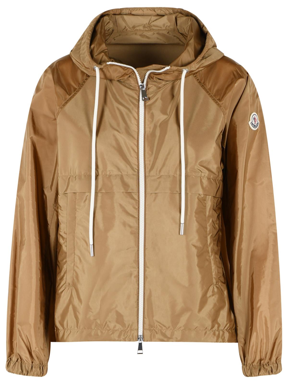 Moncler 'Coquelicot' Camel Beige Polyamide Hooded Jacket Women MONCLER