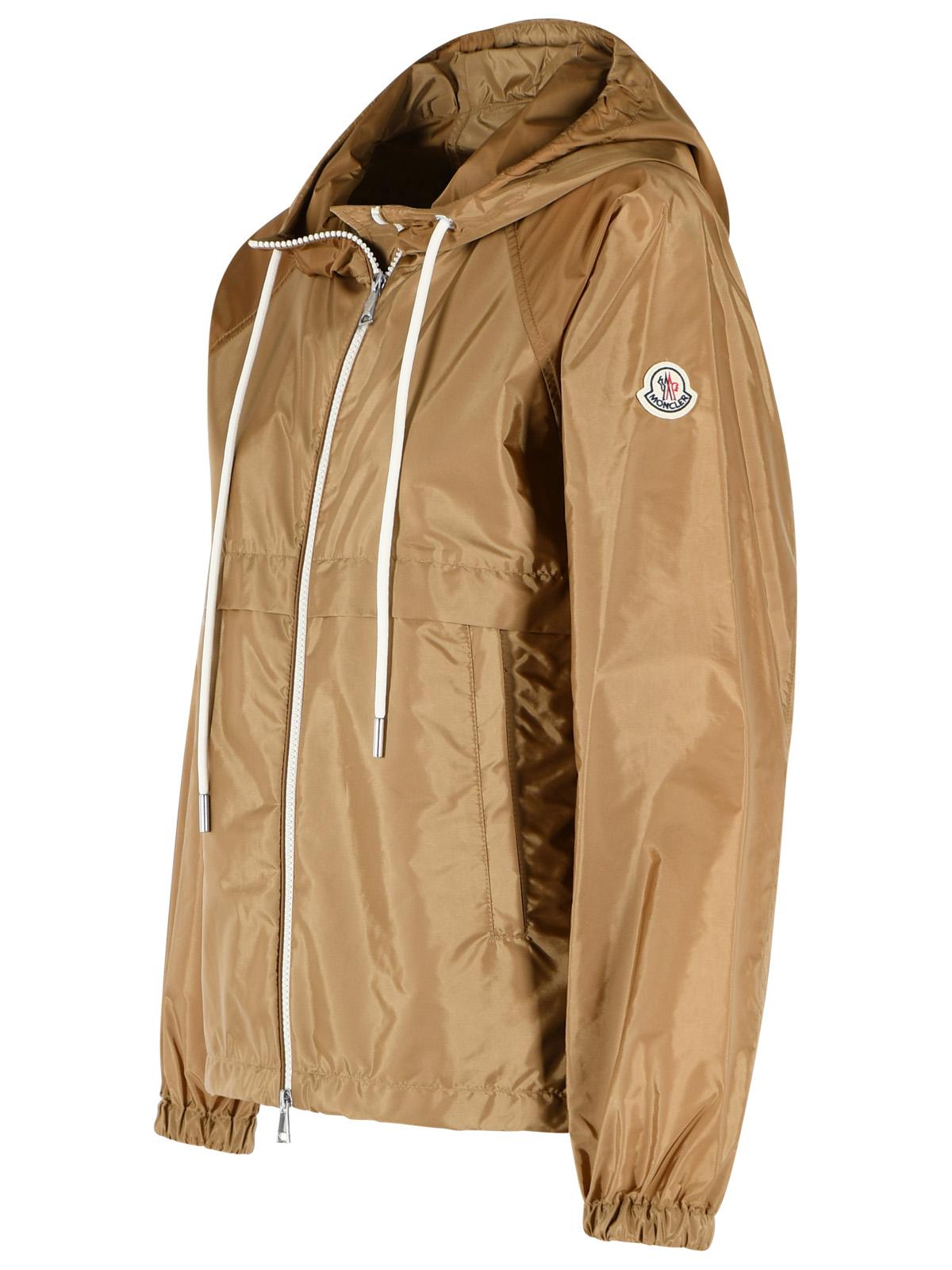 Moncler 'Coquelicot' Camel Beige Polyamide Hooded Jacket Women MONCLER