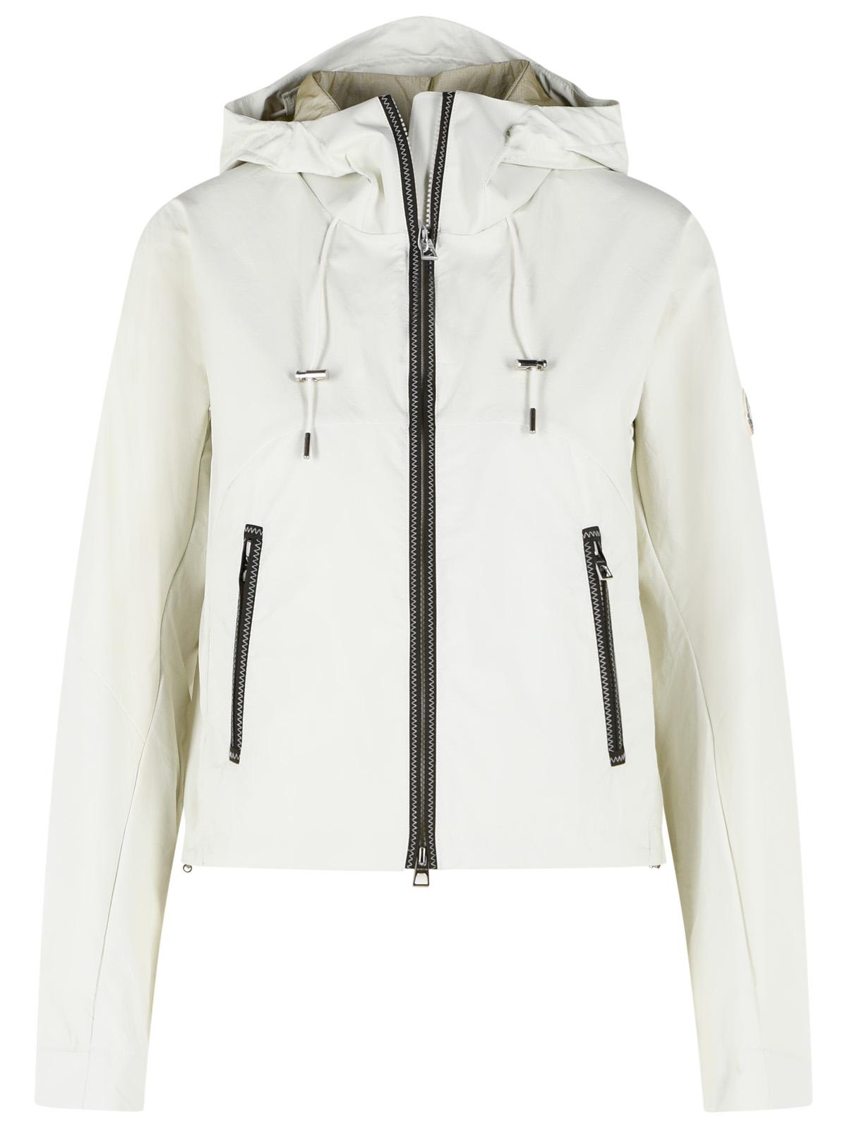 Moncler 'Lasanca' Hooded Jacket In Ivory White Polyamide Women MONCLER