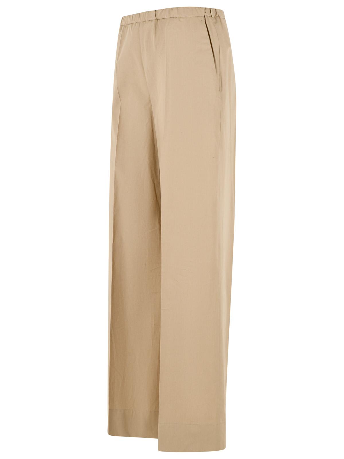 Moncler Beige Cotton Pants Women MONCLER