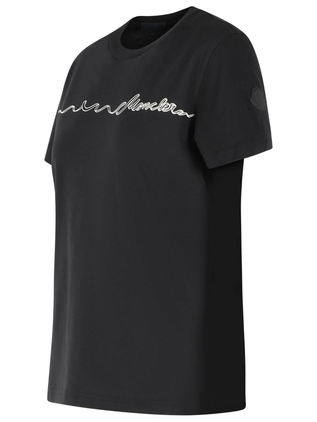 Moncler Black Cotton T-Shirt Women MONCLER