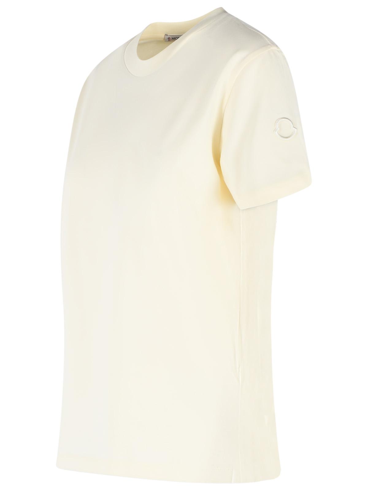 Moncler Cream Cotton T-Shirt Women MONCLER