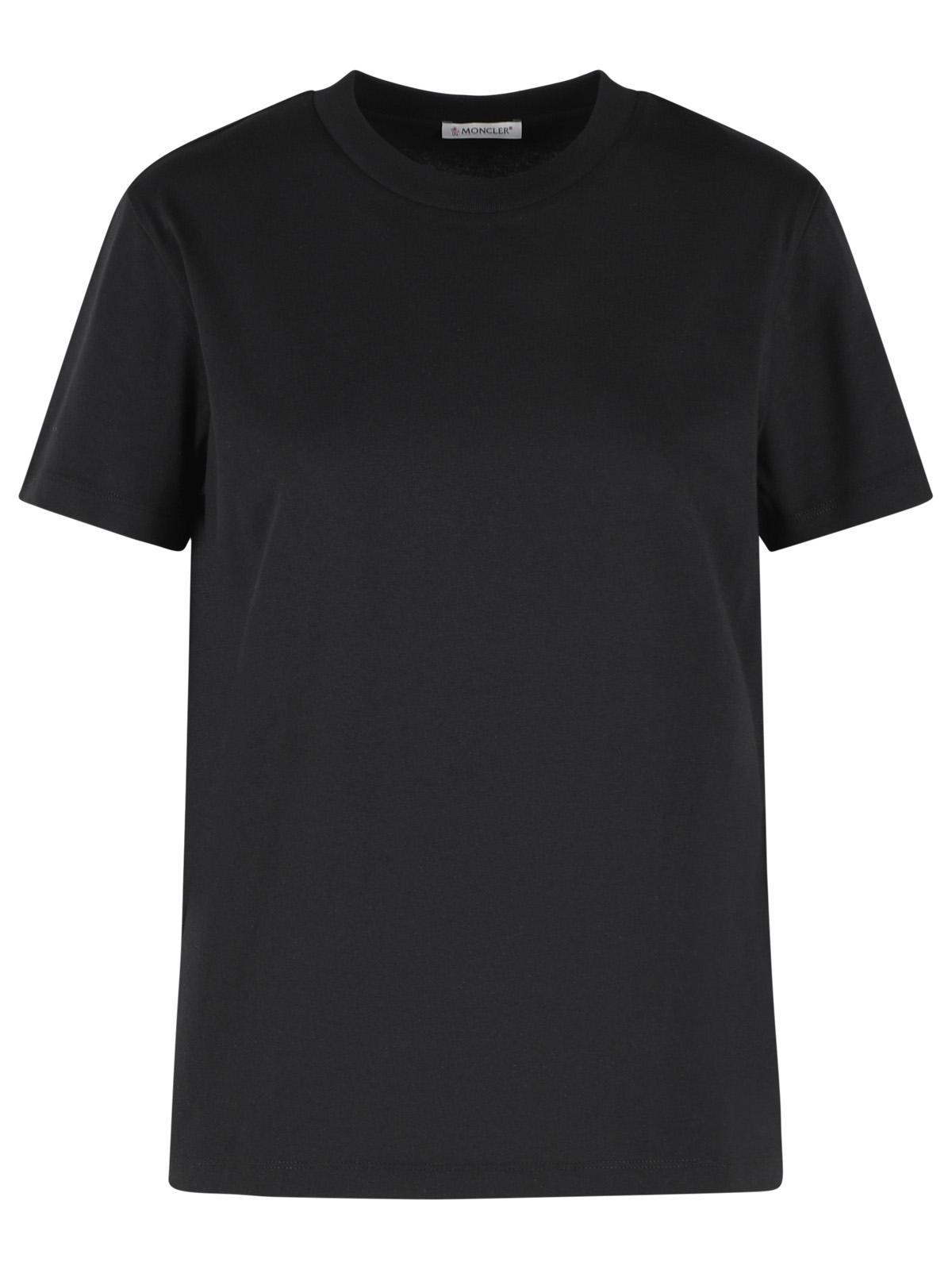 Moncler Black Cotton T-Shirt Women MONCLER