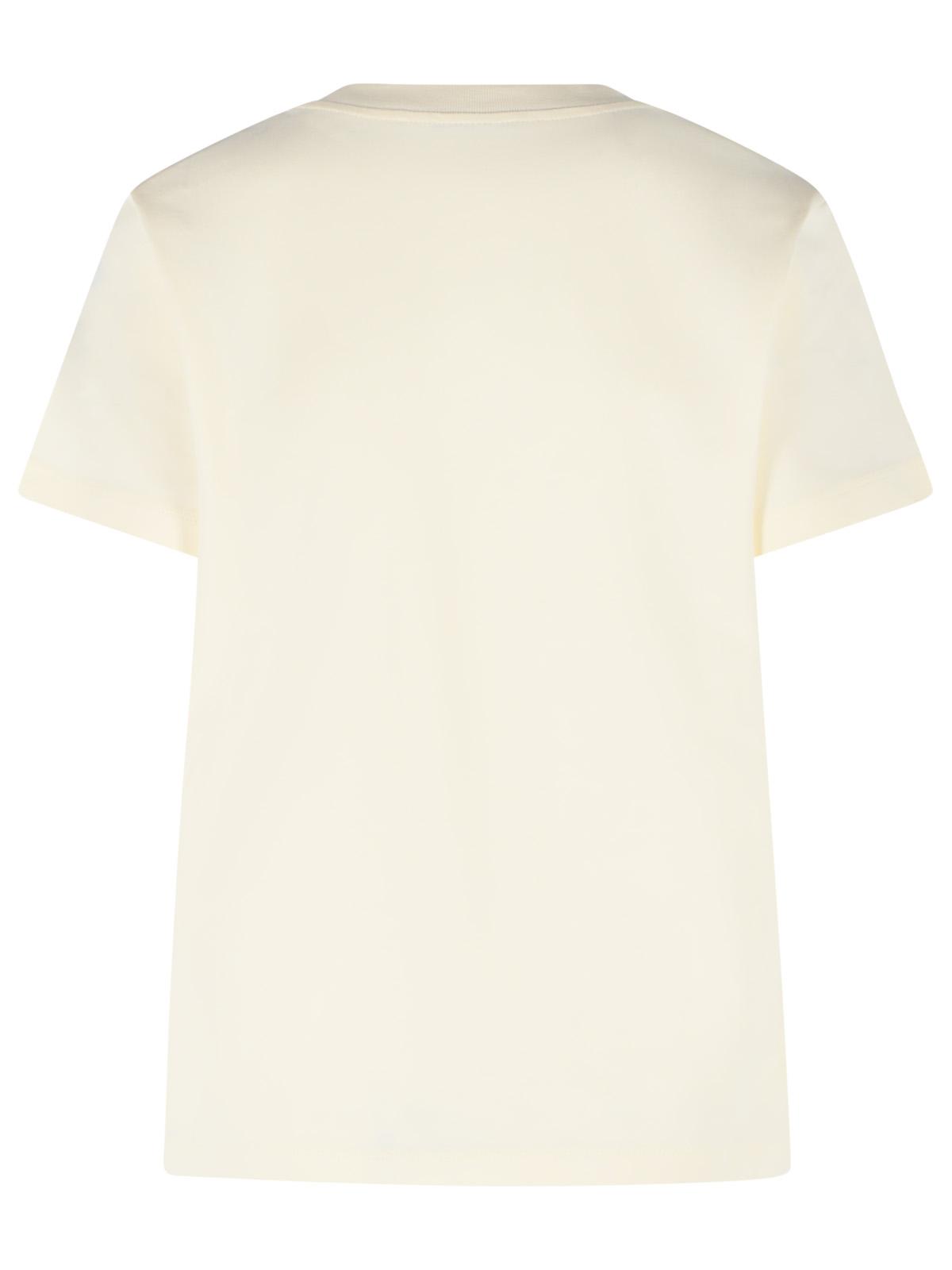 Moncler Cream Cotton T-Shirt Women MONCLER