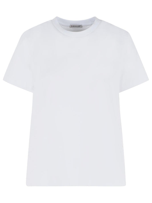 Moncler White Cotton T-Shirt Women MONCLER