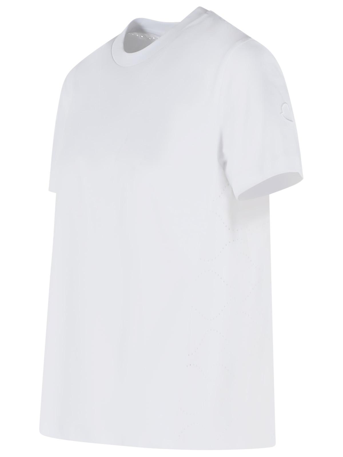 Moncler White Cotton T-Shirt Women MONCLER