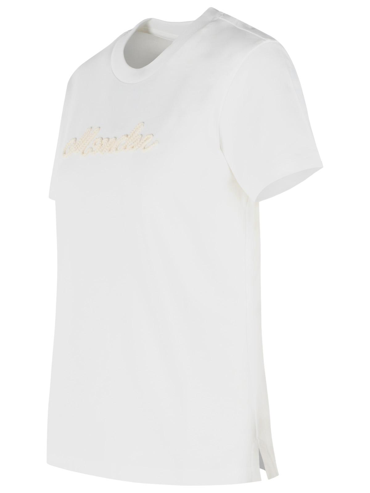 Moncler White Cotton T-Shirt Women MONCLER