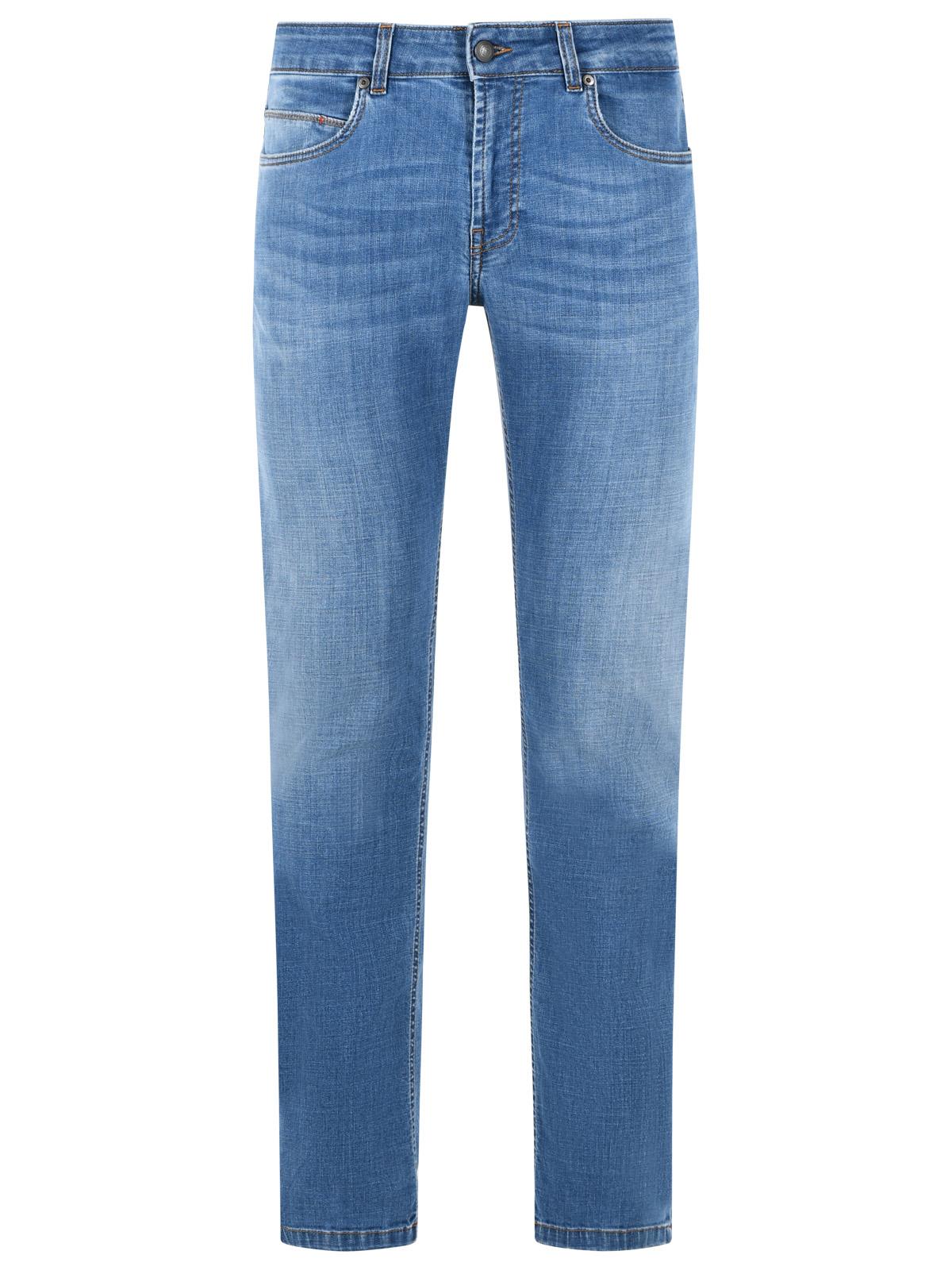 Fay Blue Cotton Jeans Men FAY