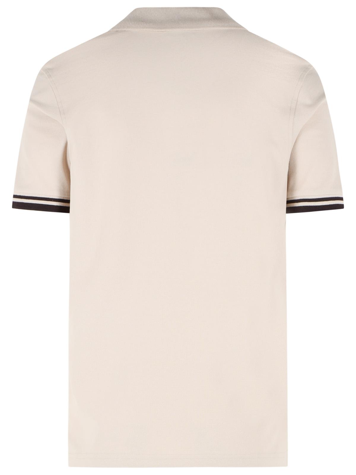 Fay Beige Stretch Cotton Polo Shirt Men FAY