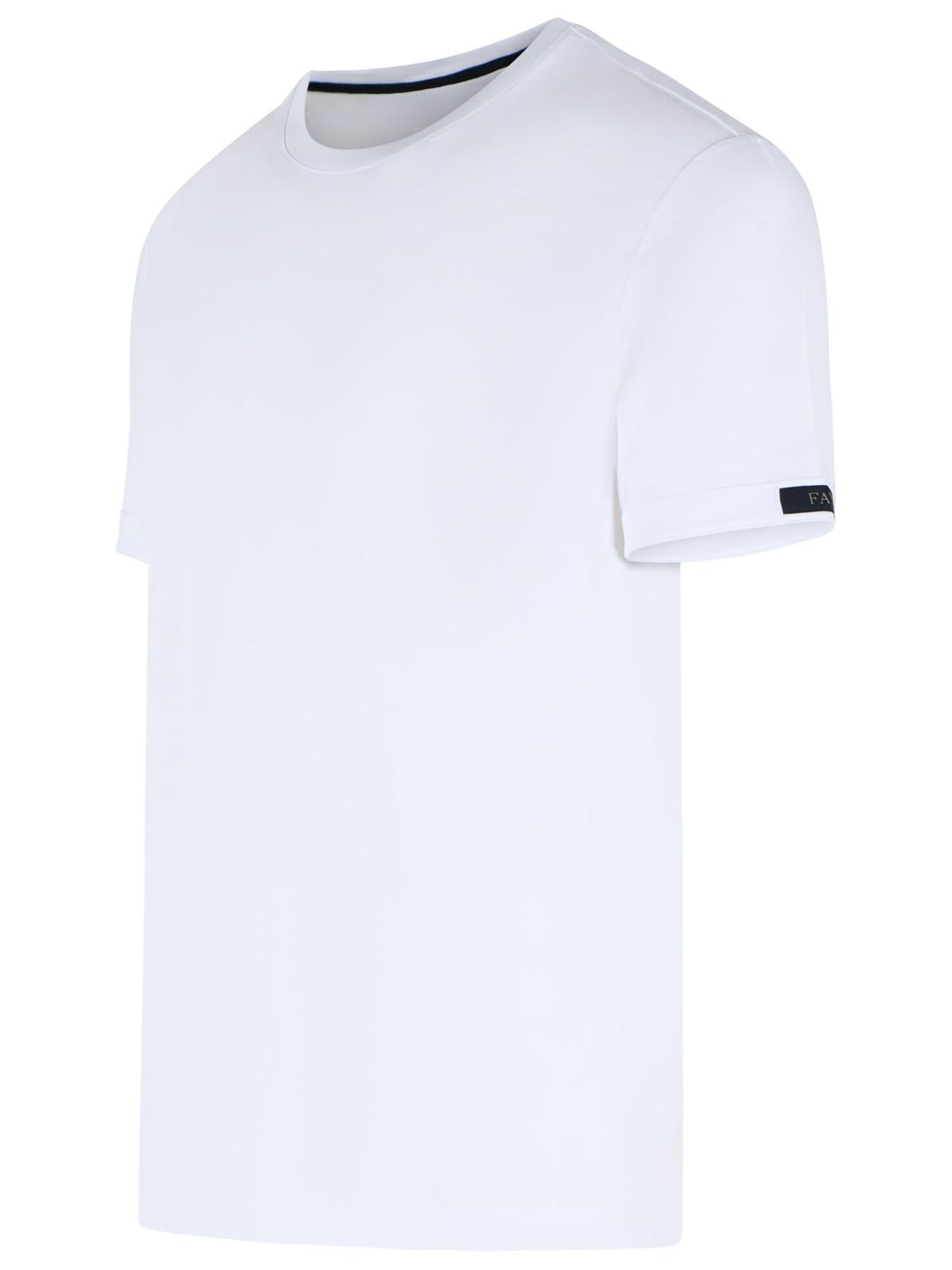 Fay White Cotton T-Shirt Men FAY
