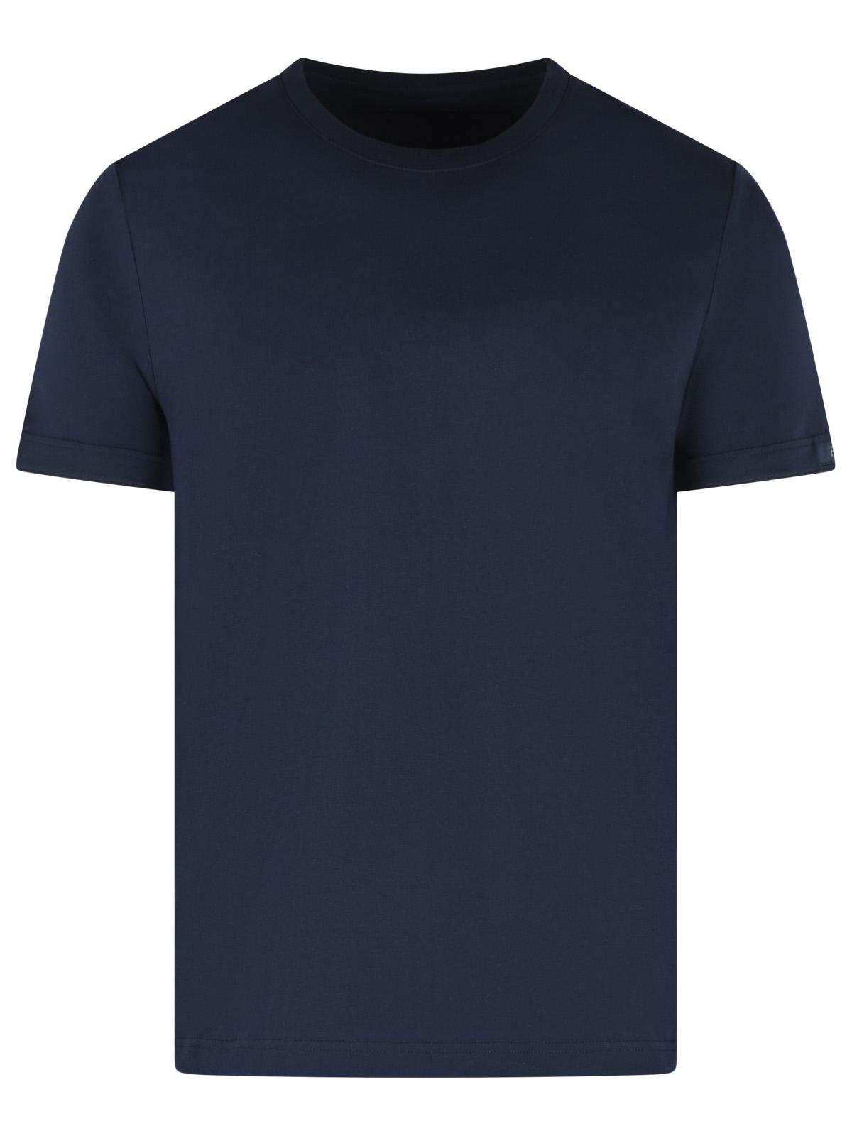 Fay Navy Cotton T-Shirt Men FAY