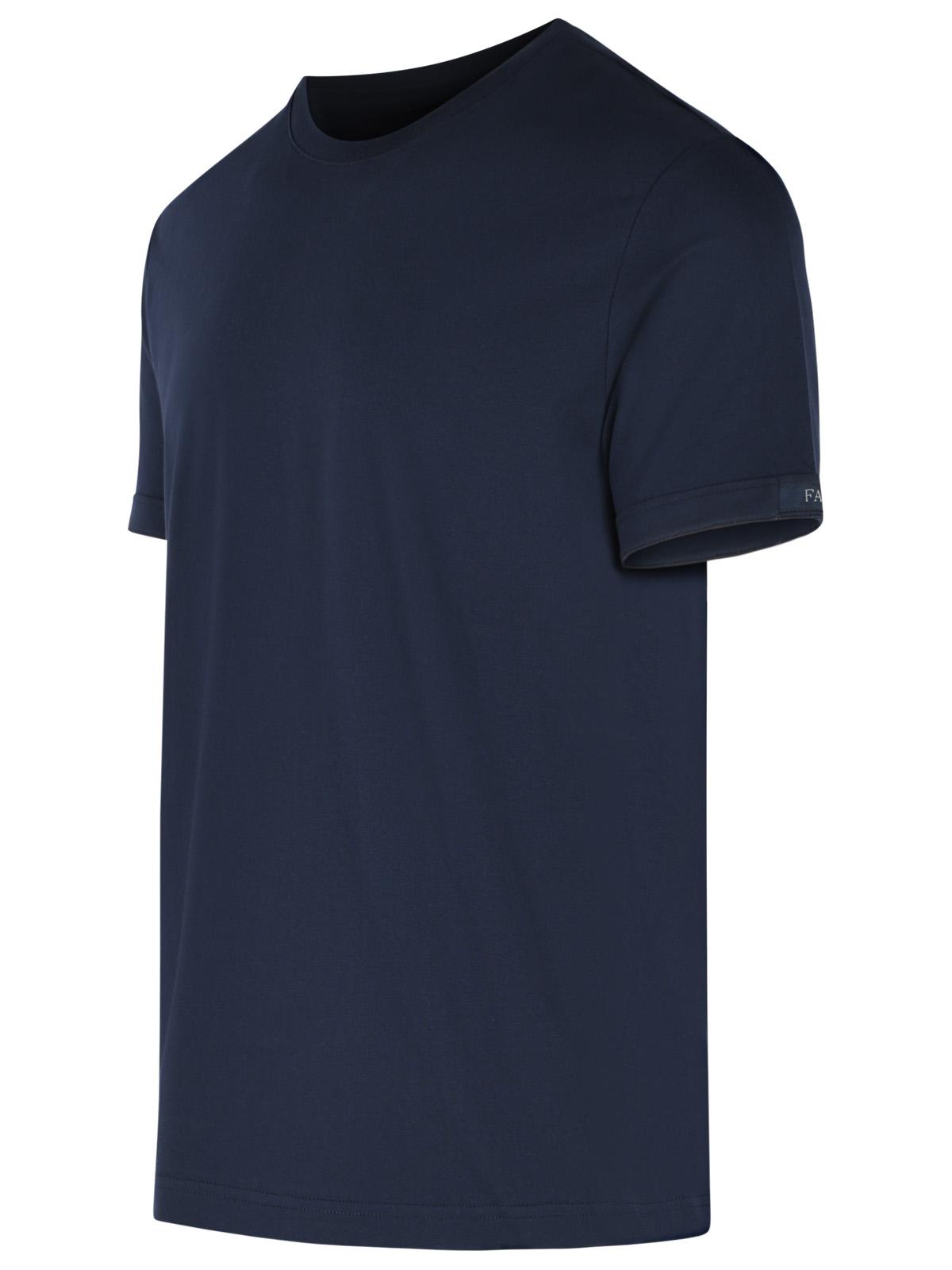 Fay Navy Cotton T-Shirt Men FAY