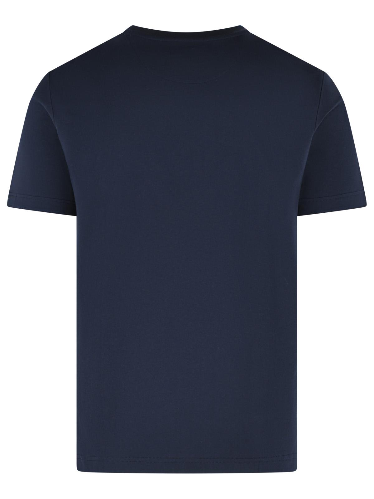Fay Navy Cotton T-Shirt Men FAY