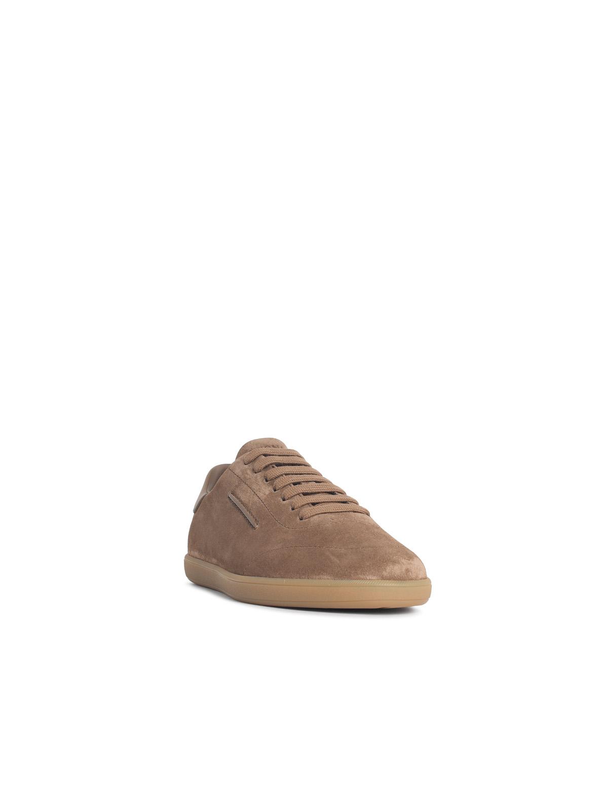 Zegna '232' Beige Suede Sneakers Men ZEGNA