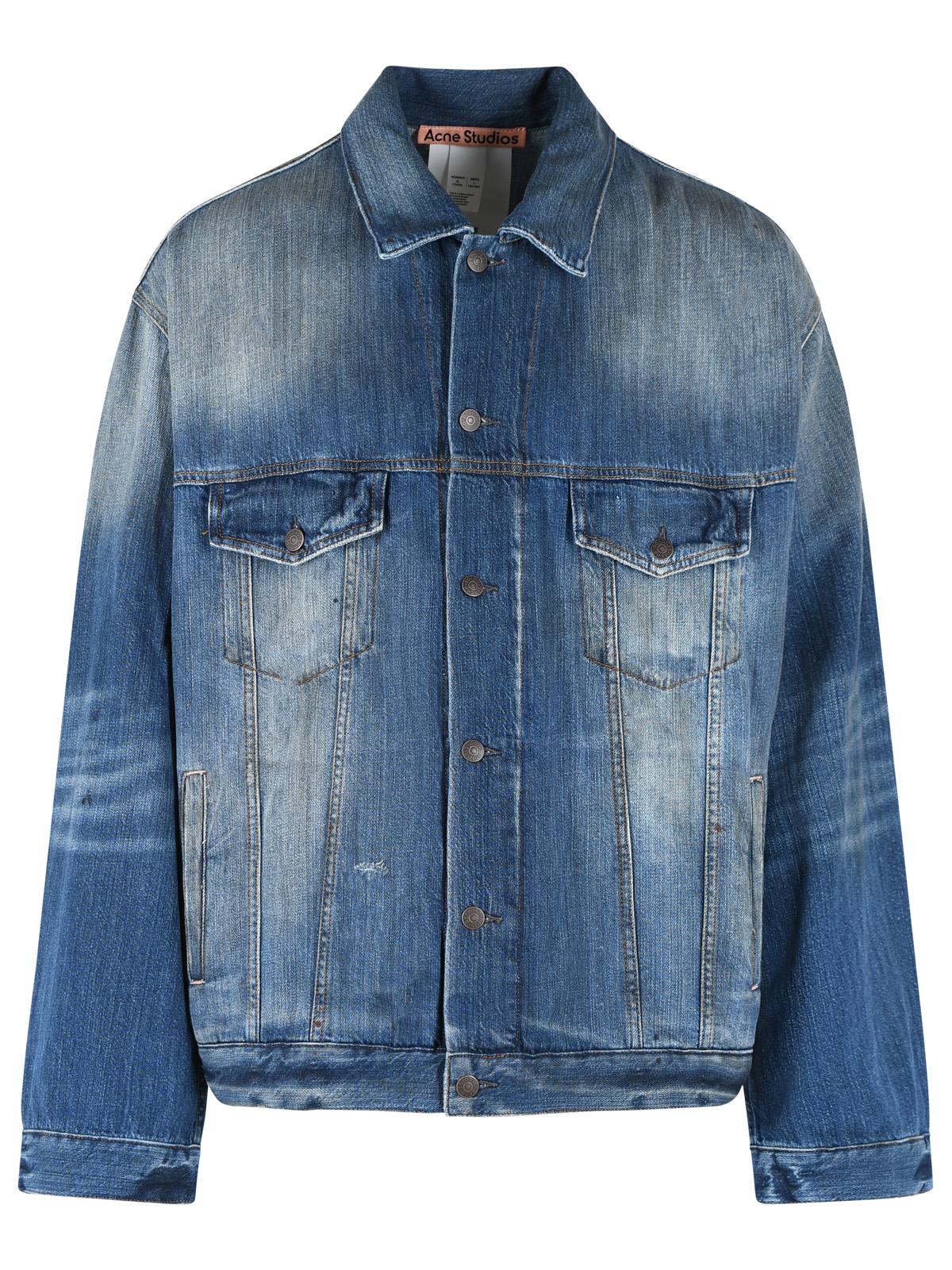 Acne Studios Blue Cotton Jacket Men ACNE STUDIOS