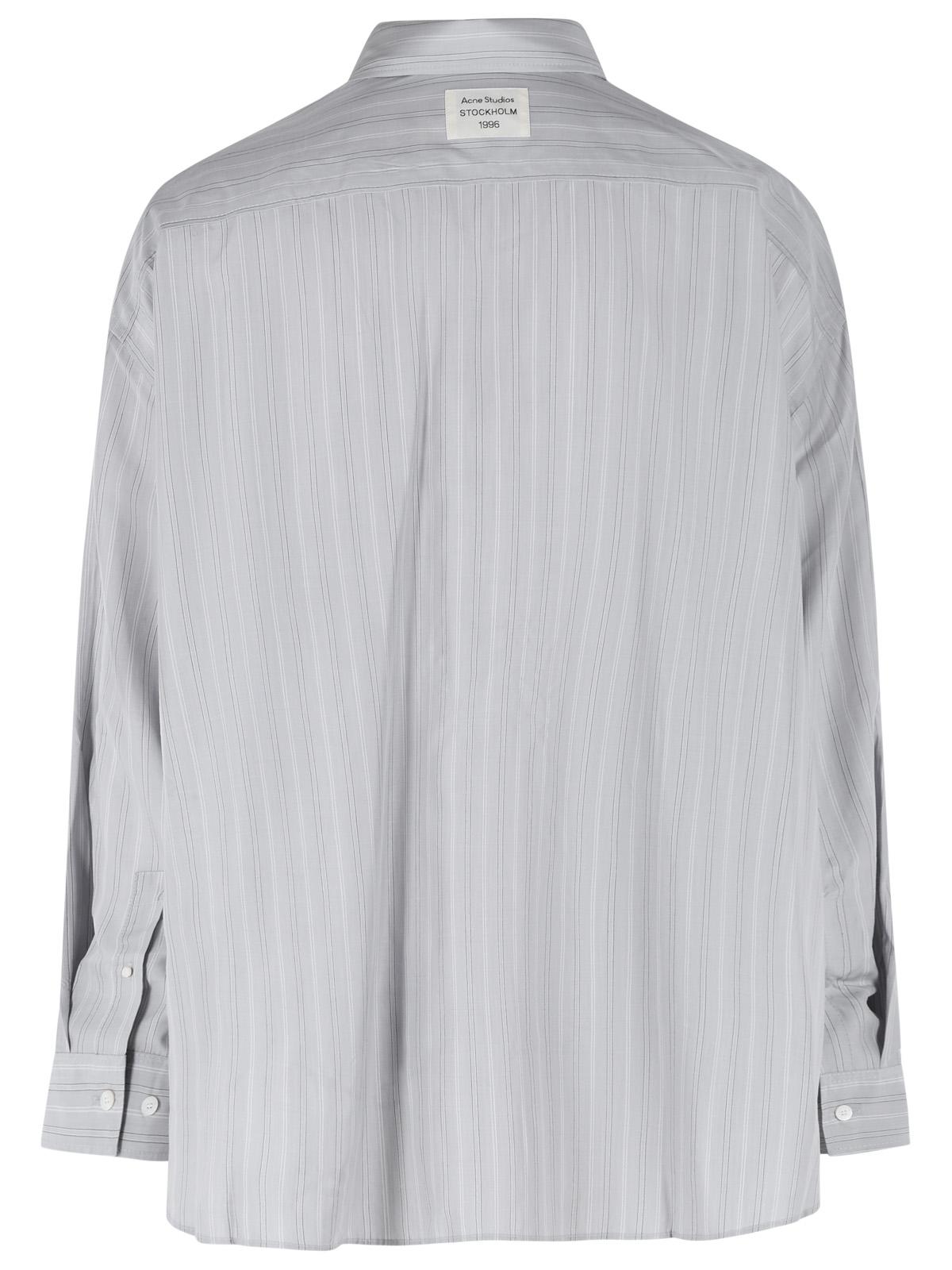 Acne Studios Grey Lyocell Shirt Men ACNE STUDIOS