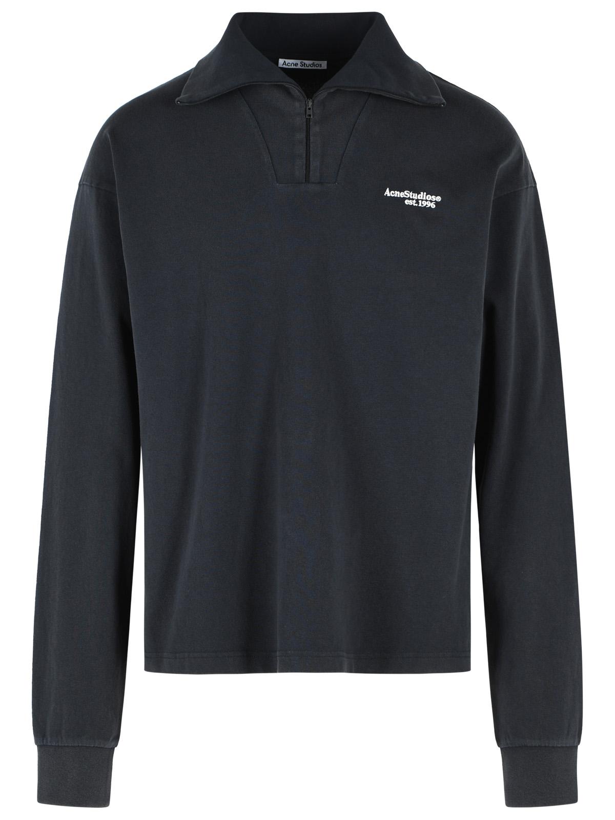 Acne Studios Black Cotton Sweatshirt Men ACNE STUDIOS