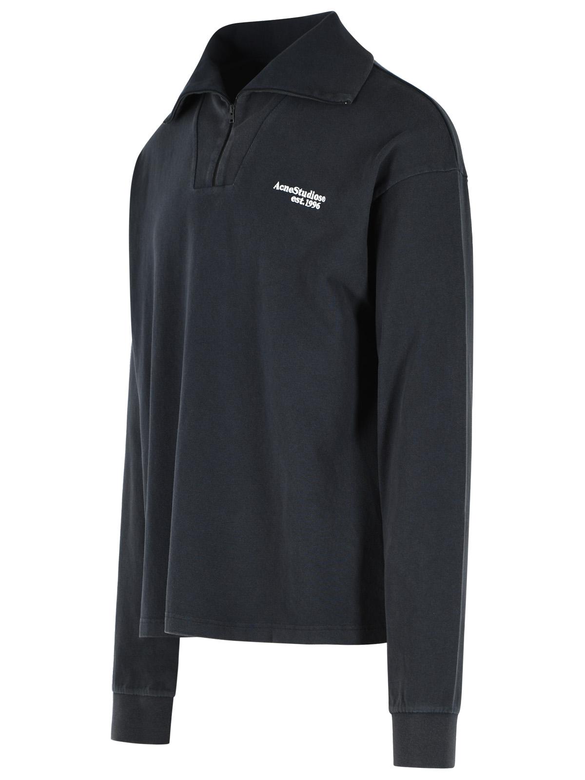 Acne Studios Black Cotton Sweatshirt Men ACNE STUDIOS