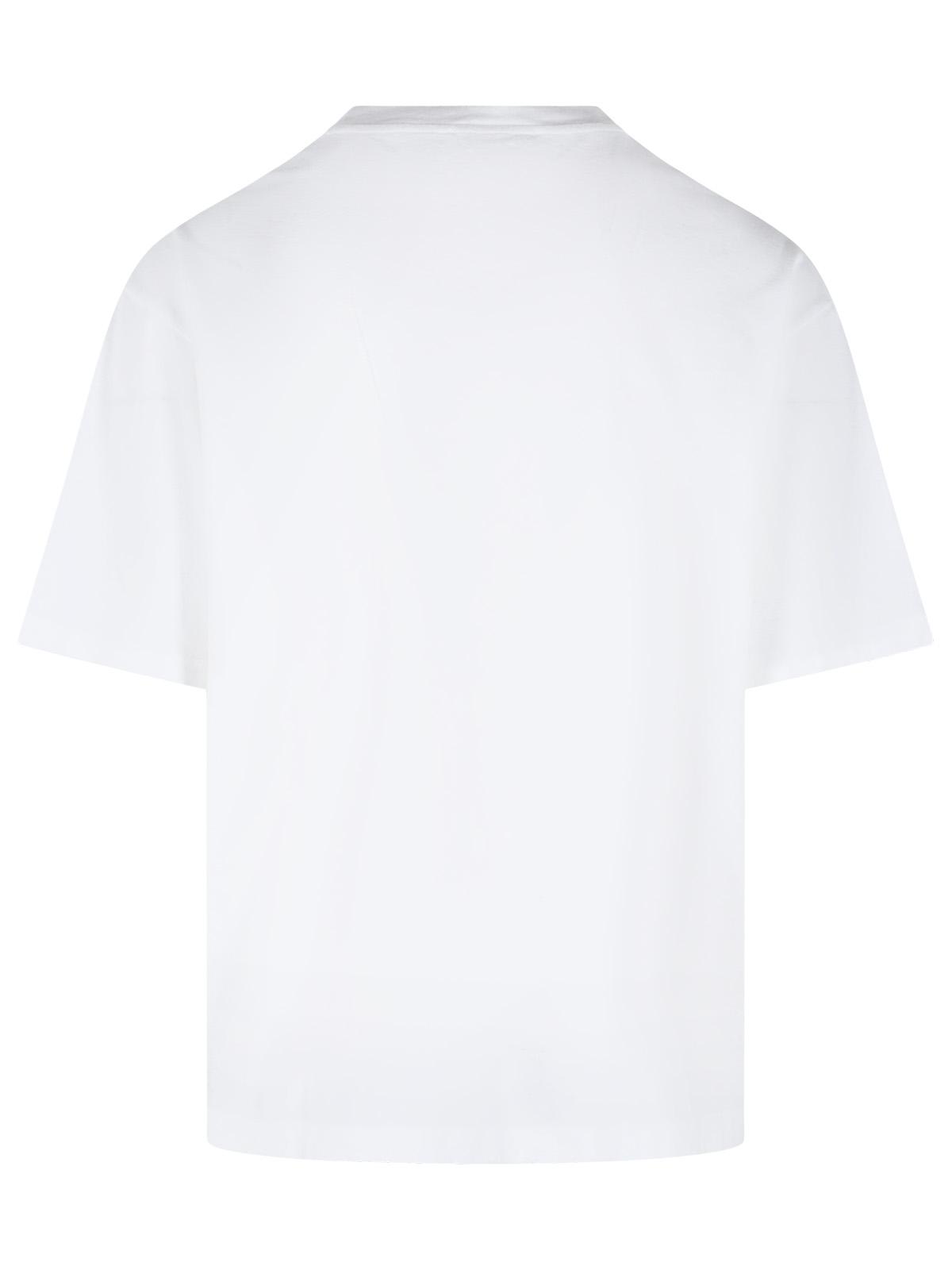 Acne Studios White Cotton And Linen T-Shirt Women ACNE STUDIOS