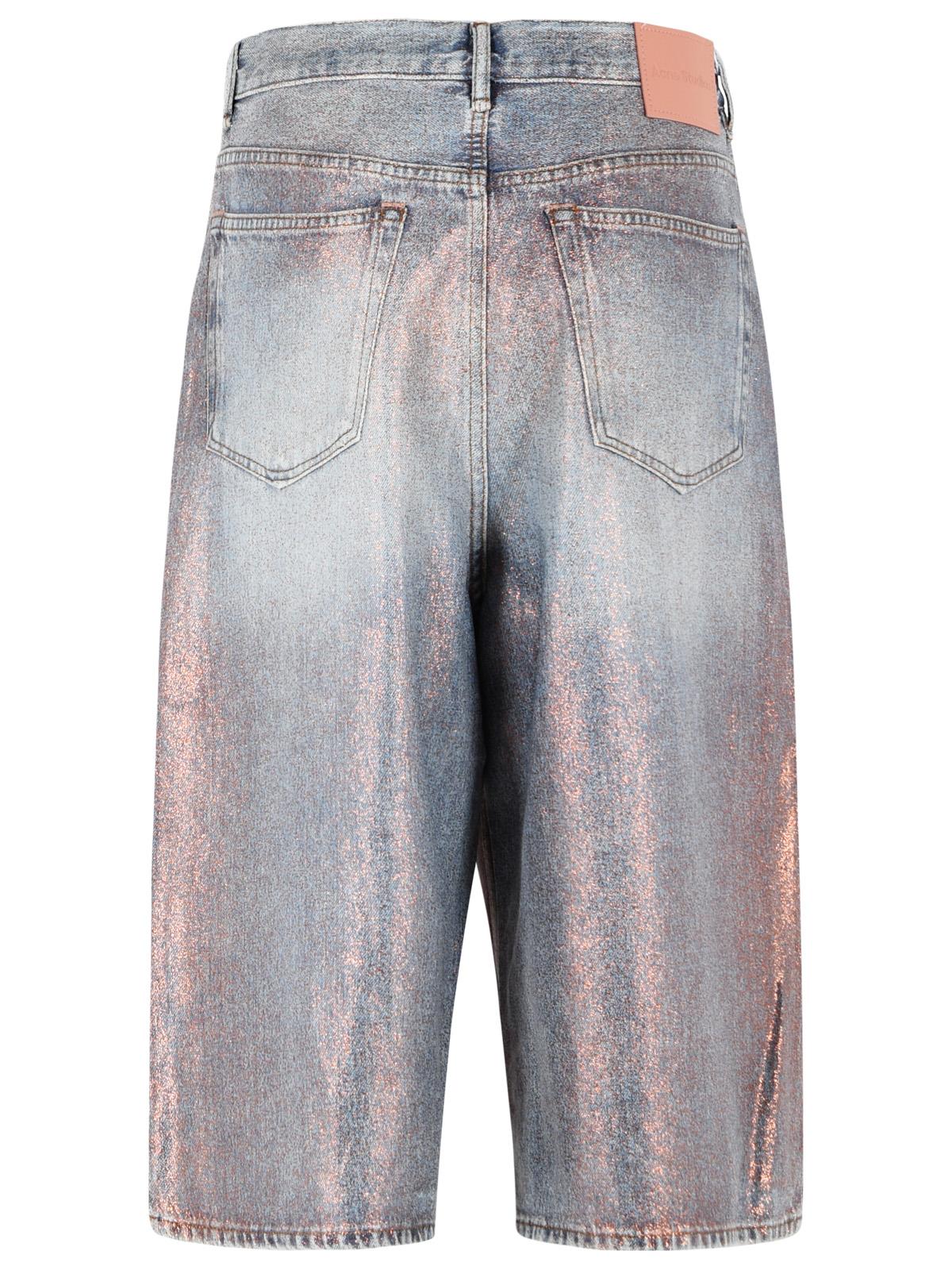 Acne Studios 'Rose Copper/Light Blue' Cotton Blend Bermuda Shorts Women ACNE STUDIOS