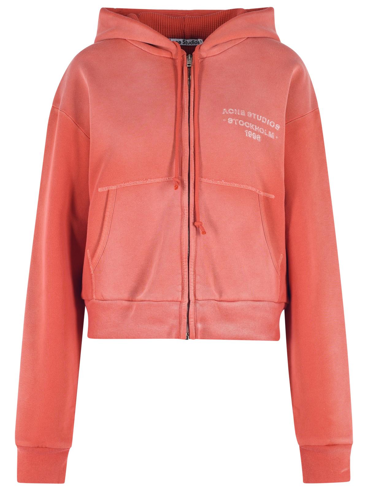 Acne Studios Red Cotton Sweatshirt Women ACNE STUDIOS
