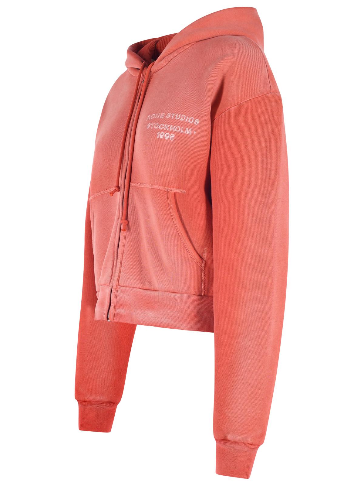 Acne Studios Red Cotton Sweatshirt Women ACNE STUDIOS