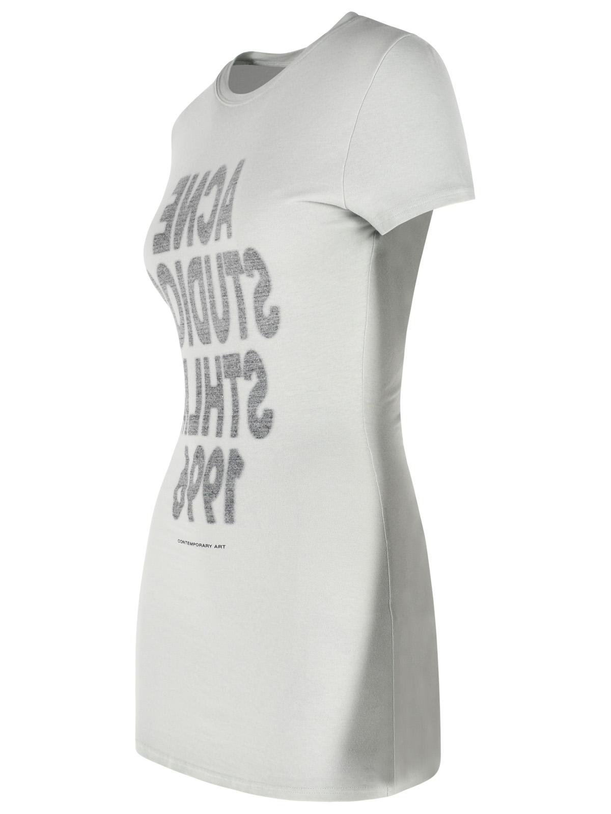 Acne Studios Cold Grey Cotton T-Shirt Women ACNE STUDIOS