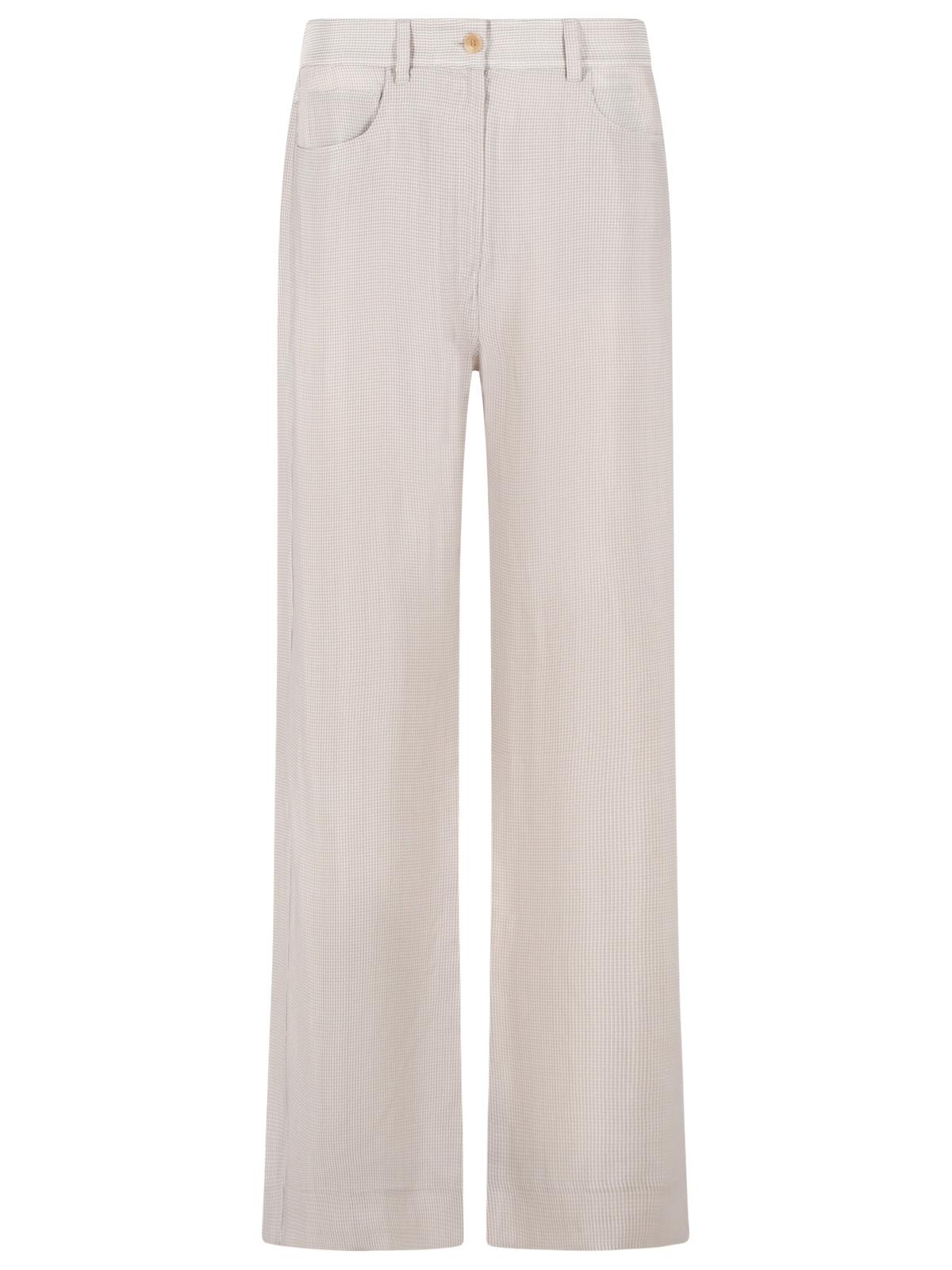 Acne Studios 'Check Casual' Beige Cupro Pants Women ACNE STUDIOS