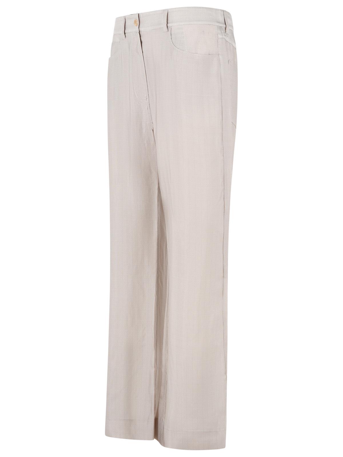 Acne Studios 'Check Casual' Beige Cupro Pants Women ACNE STUDIOS