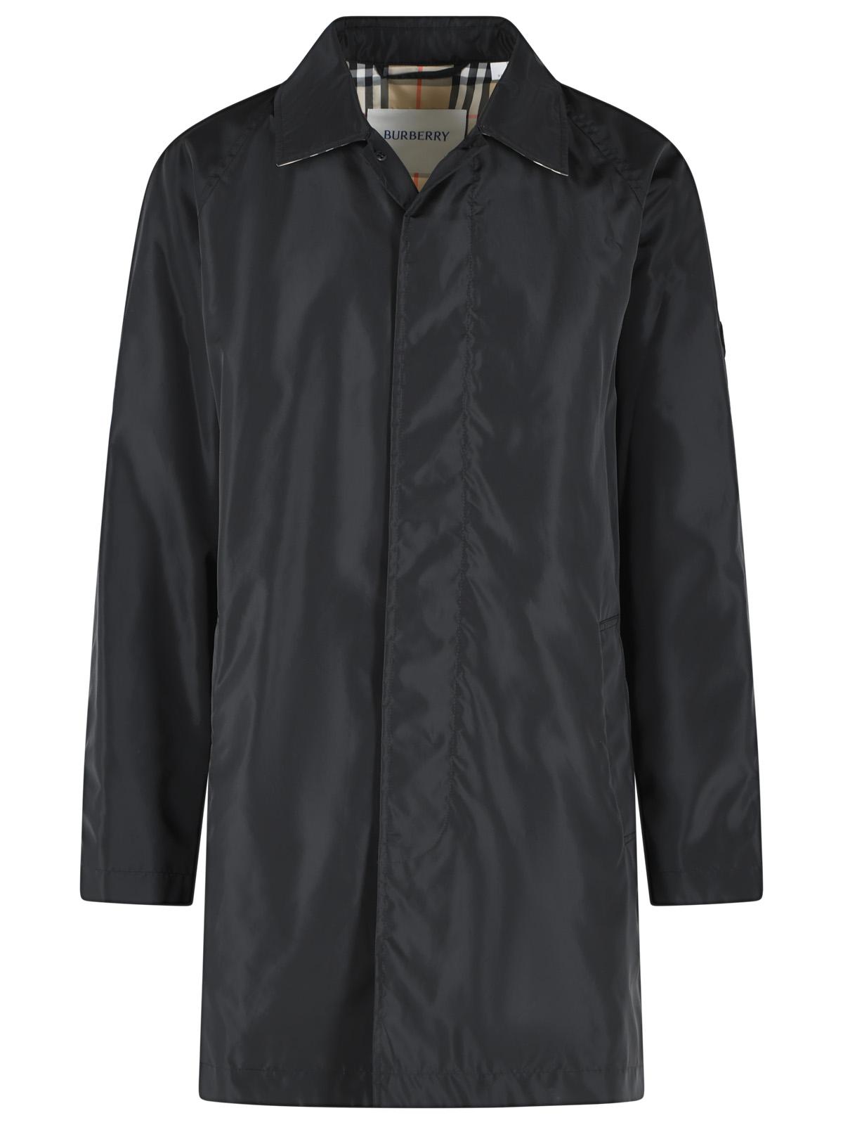 Burberry 'Ridgewood' Black Nylon Car Coat Men BURBERRY