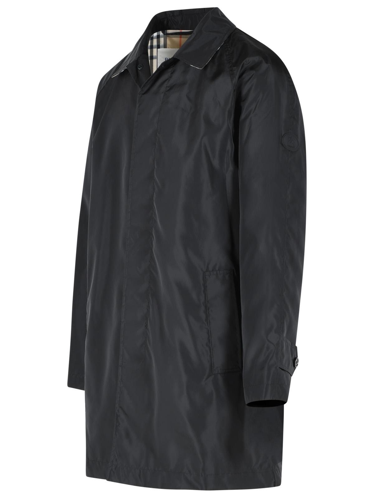 Burberry 'Ridgewood' Black Nylon Car Coat Men BURBERRY