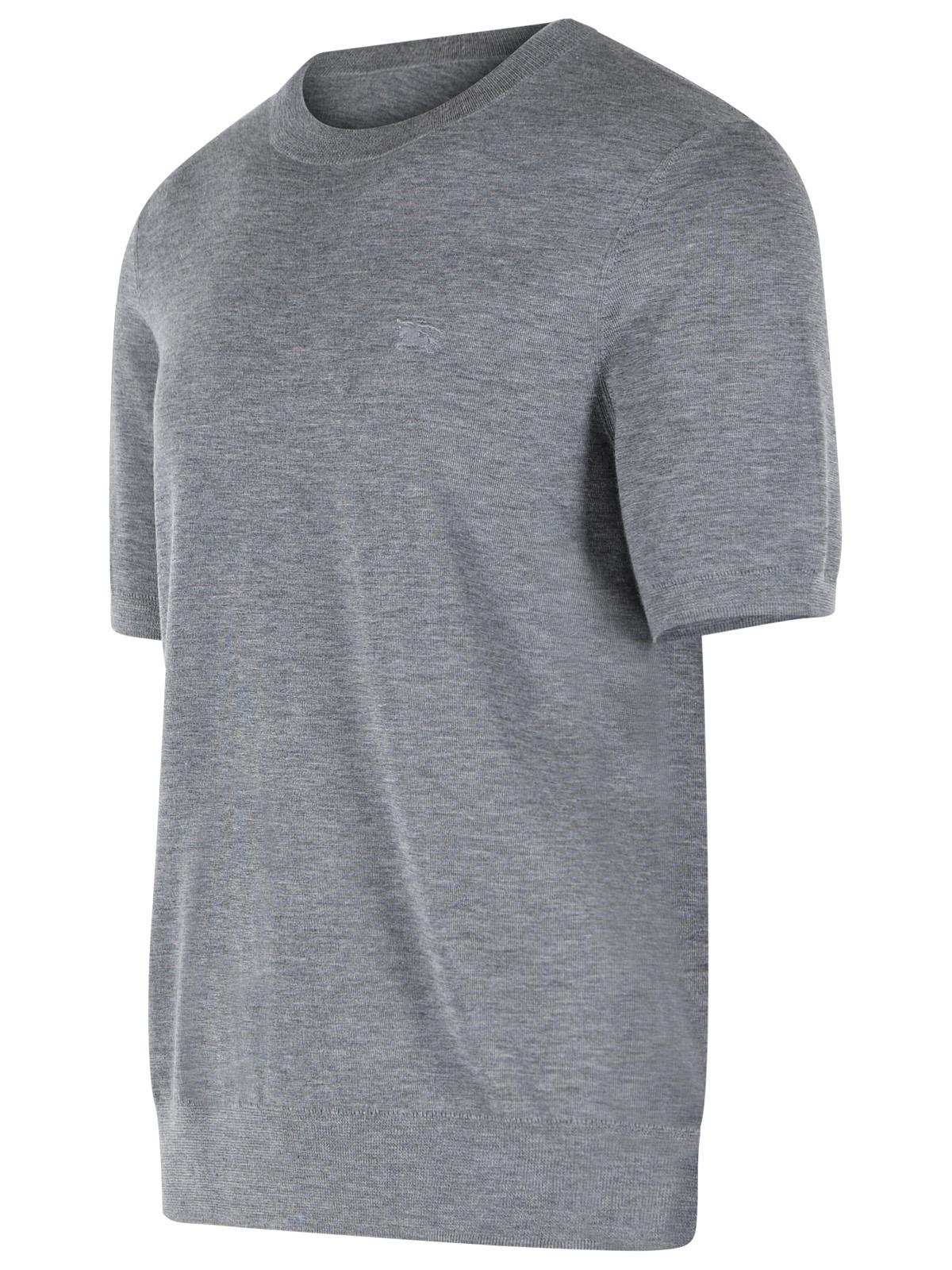 Burberry 'Tom' Grey Cashmere T-Shirt Men BURBERRY